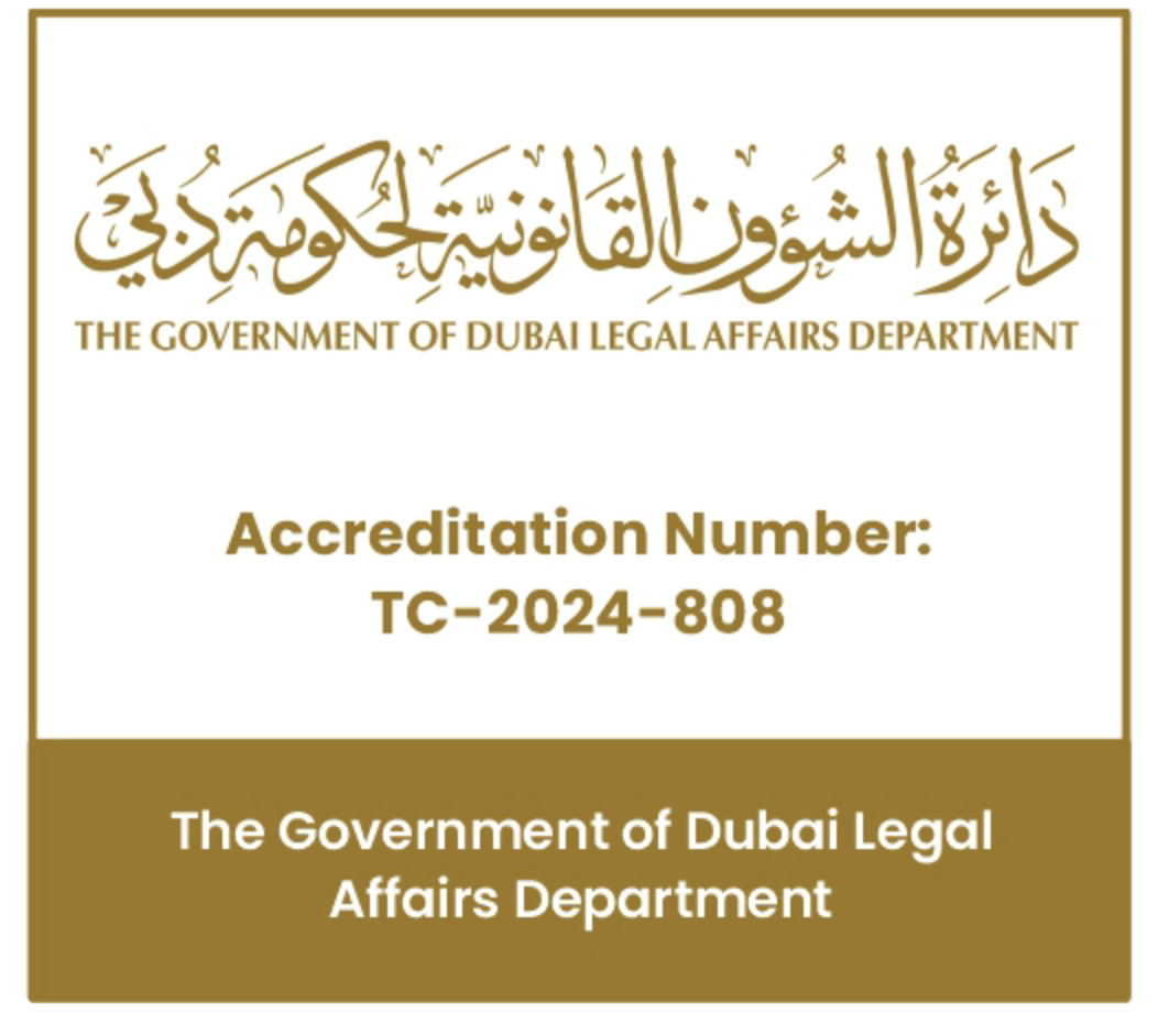 Dubai Legal Affairs — Government of Dubai accreditation TC-2024-808